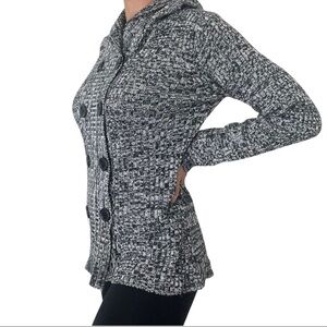 Brittany Black Sweater | button details | size small